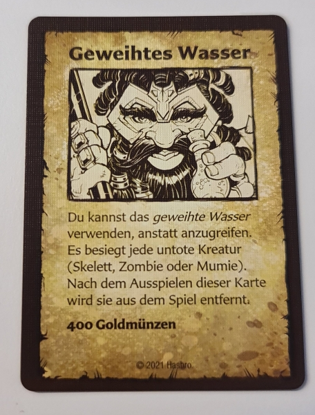 Heroquest Ausrüstungskarte Geweihtes Wasser